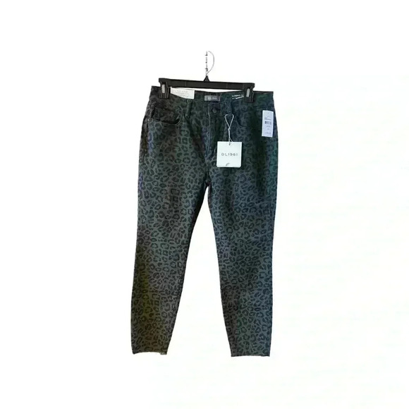 NWT DL1961 Florence Crop Jeans - Snow Leopard-Size 29-Runs Small per review - Picture 3 of 12